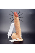 Gerçekçi Titreşimli Dildo – Vantuz Tabanlı 25 cm