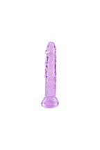 Şeffaf Mor Silikon Gerçekçi Dildo 14 cm