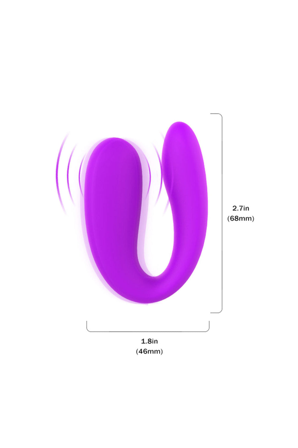 Uzaktan Kumandalı Hareketli Dildo Vibratör+Çiftlere Özel U Vibratör