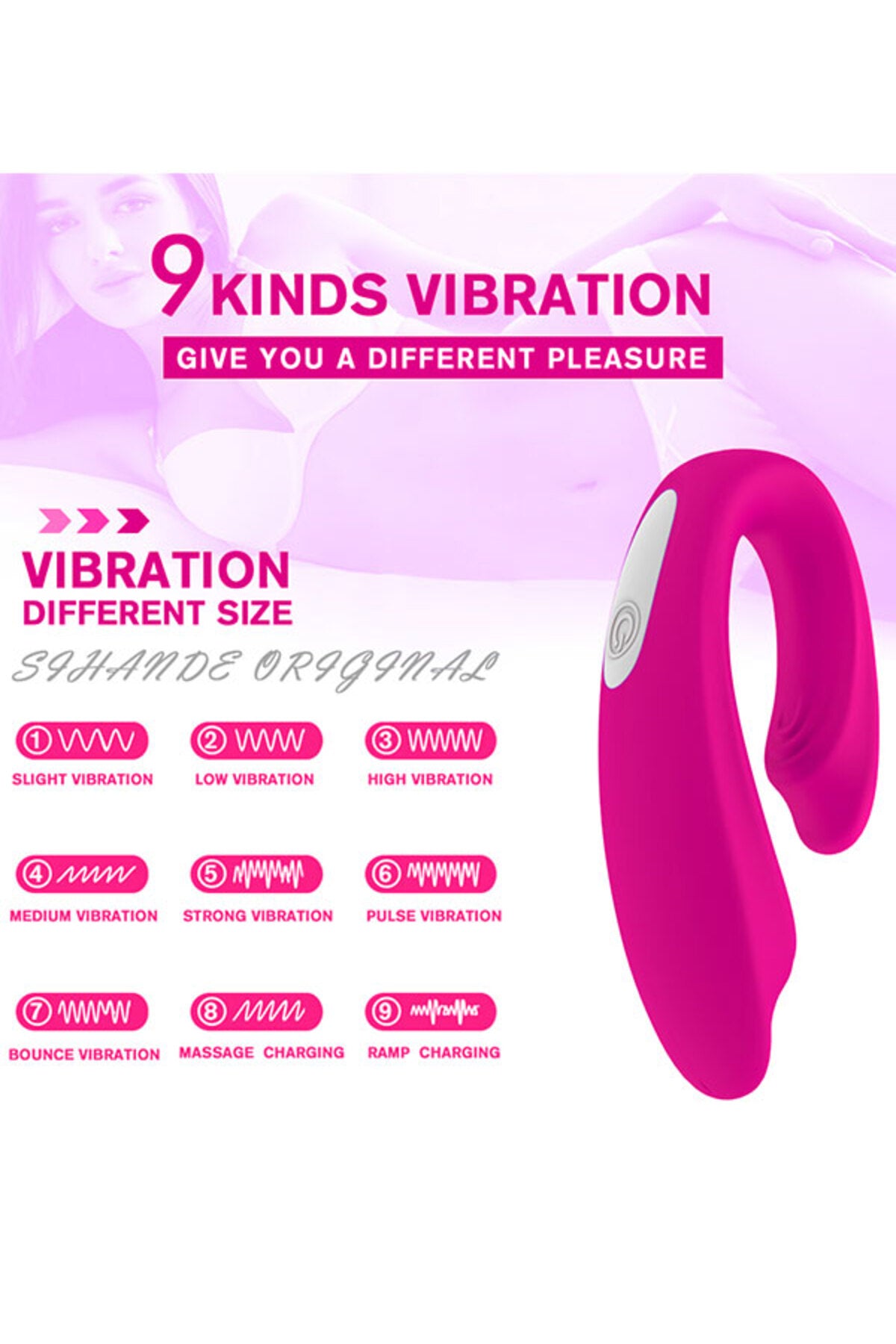 Sevgililer Günü Özel | Uzaktan Kumandalı Giyilebilir Çift Vibratörü – Pembe (9 Mod)