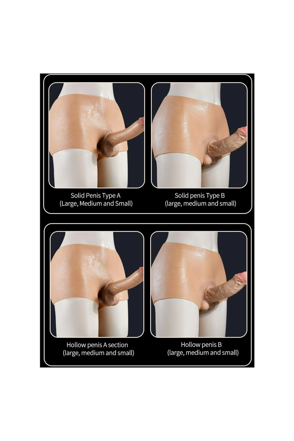 Giyilebilir Silikon Gerçekçi Dildo Pantolon Büyük Boy Dolu Strapon