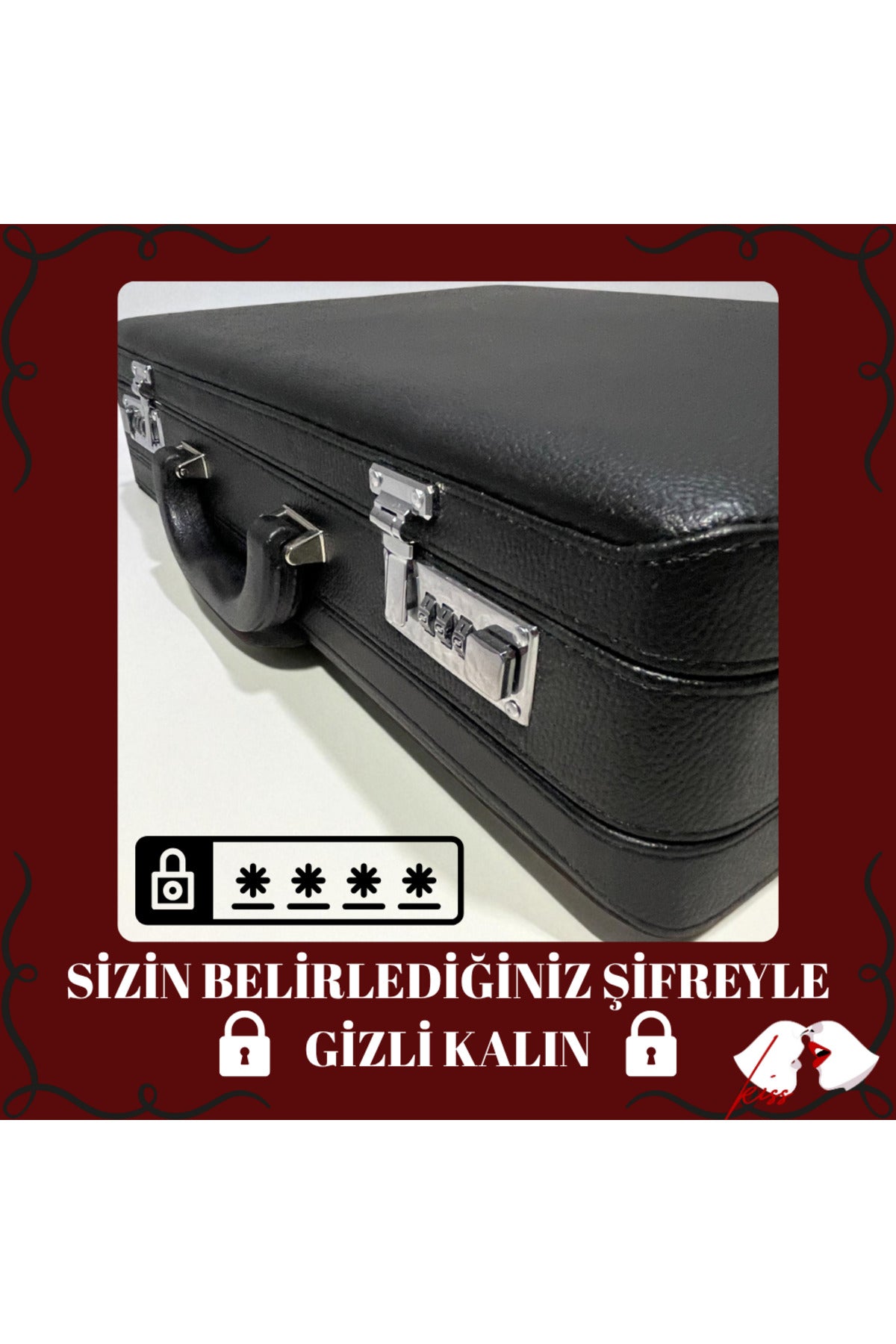 SecretKiss Premium Çiftlere Özel Şifreli Deri Çanta Deneyim Seti