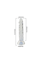 Şeffaf Silikon Gerçekçi Dildo 14cm