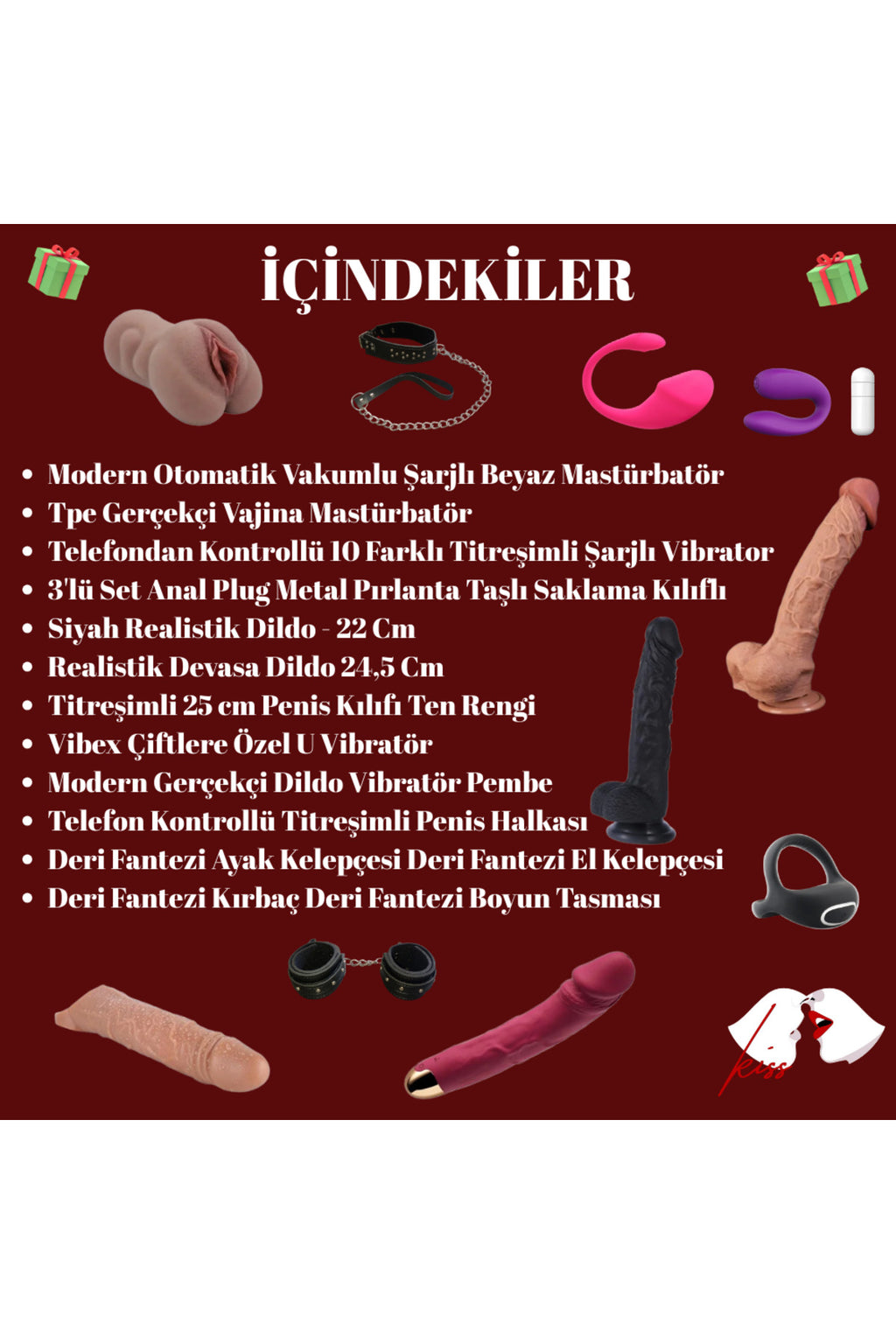 SecretKiss Nirvana Çiftlere Özel Şifreli Deri Çanta Deneyim Seti