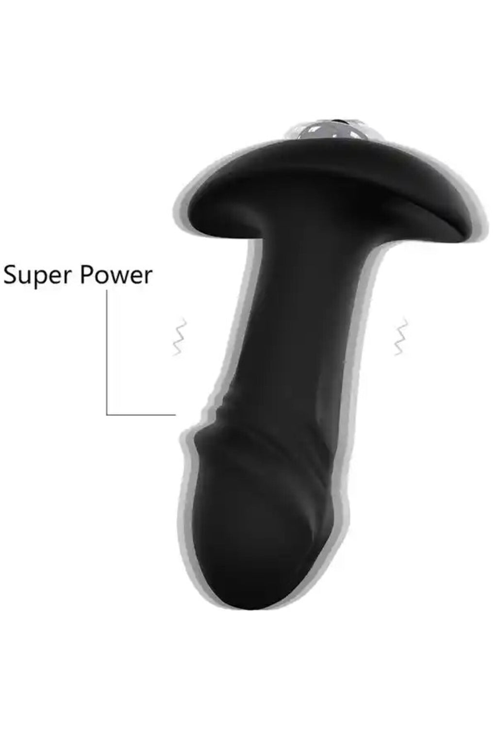 Giyilebilir Titreşimli Çok Amaçlı Plug – Siyah | 10 cm