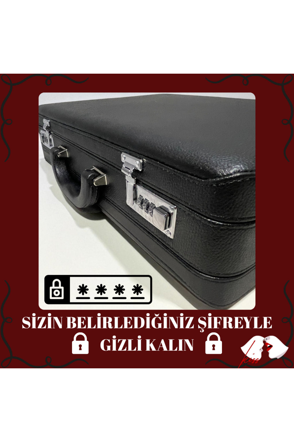 SecretKiss Prestige Çiftlere Özel Şifreli Deri Çanta Deneyim Seti