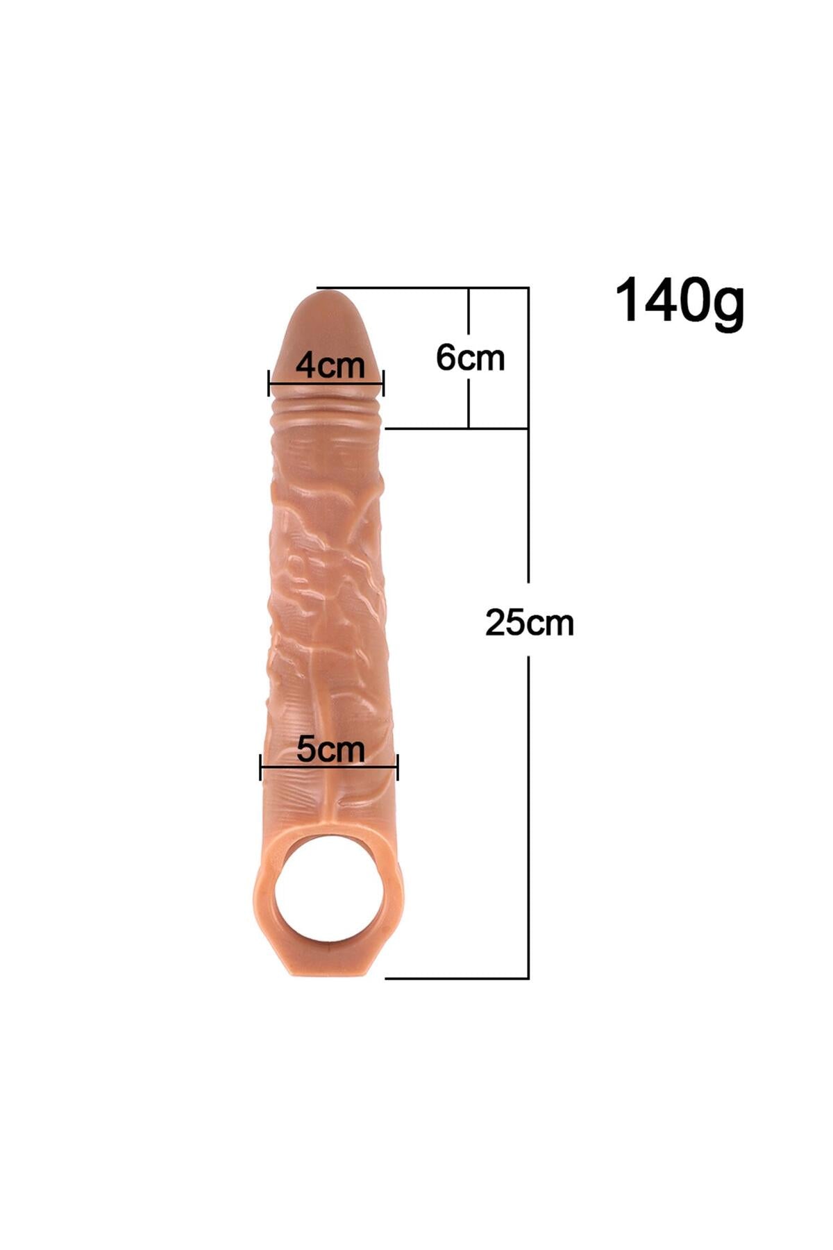 Telefon Kontrollü Titreşimli Penis Halkası+Titreşimli Penis Kılıfı Ten Rengi