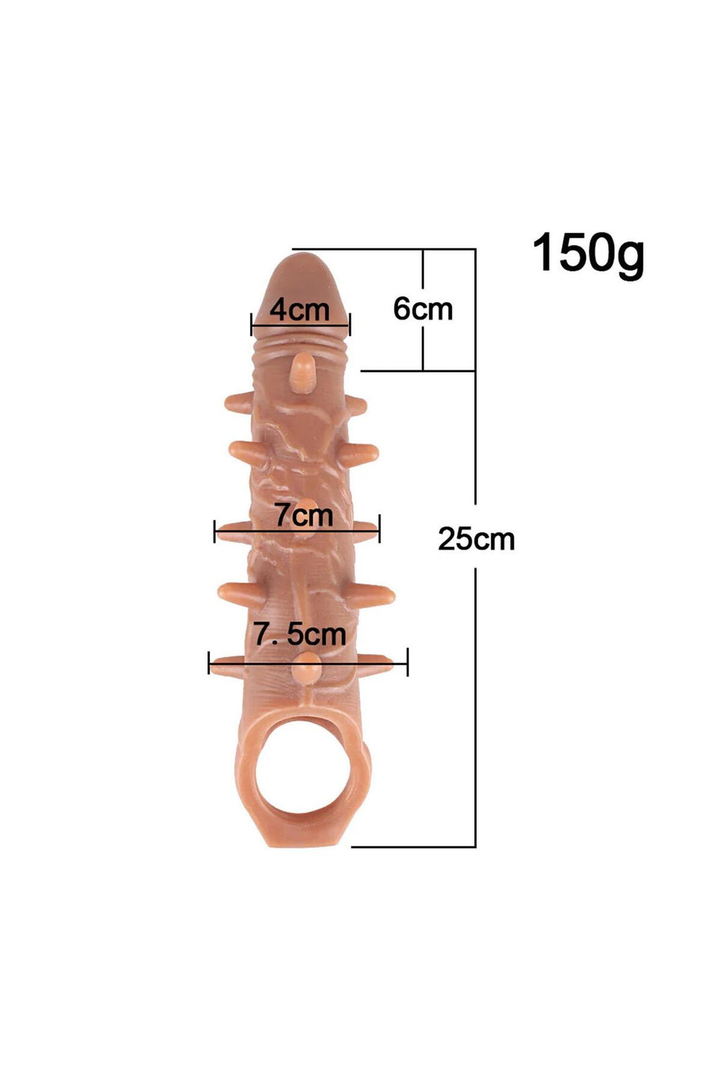 Telefon Kontrollü Titreşimli Penis Halkası+Tırtıklı Titreşimli Penis Kılıfı Ten Rengi