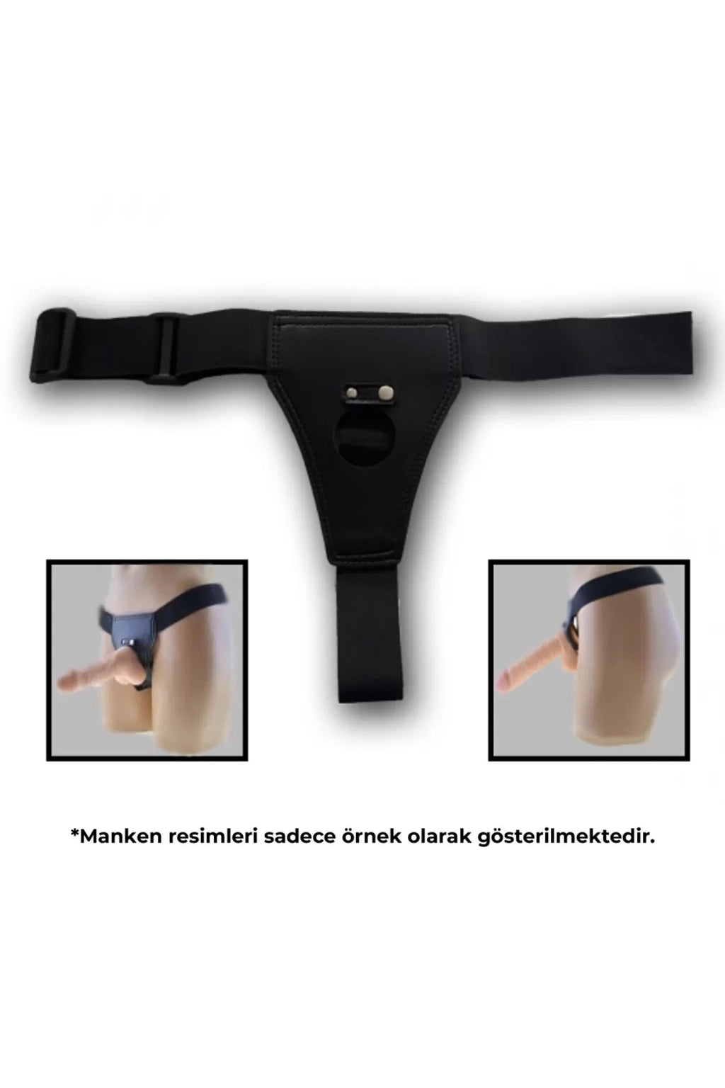 Fantezi Aksesuar Ön Belden Bağlamalı Kemer - Siyah