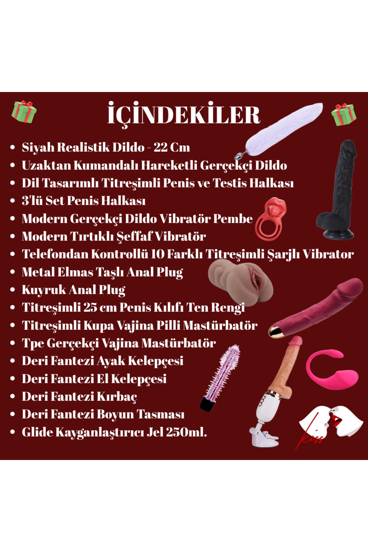 SecretKiss Premium Çiftlere Özel Şifreli Deri Çanta Deneyim Seti