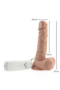 Realdo 17cm Titreşimli 360 Rotasyonlu Gerçekçi Dildo Vibratör