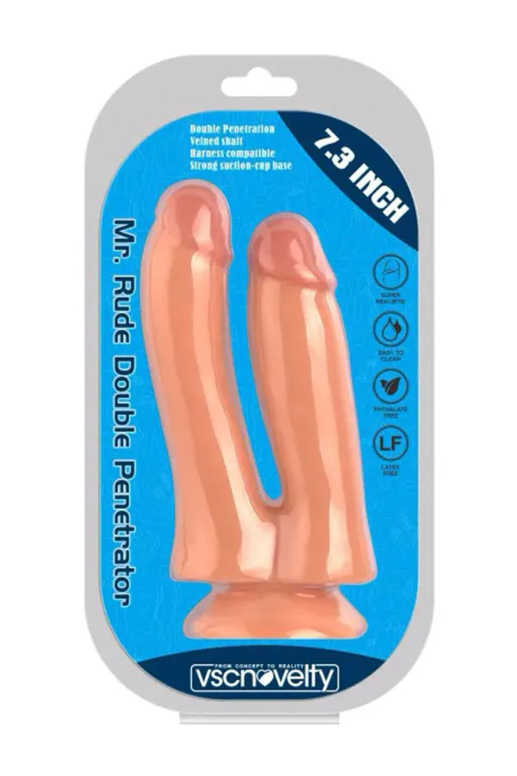 18 cm Çift Başlı Gerçekçi Dildo – Çift Taraflı Kullanım