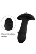Giyilebilir Titreşimli Çok Amaçlı Plug – Siyah | 10 cm