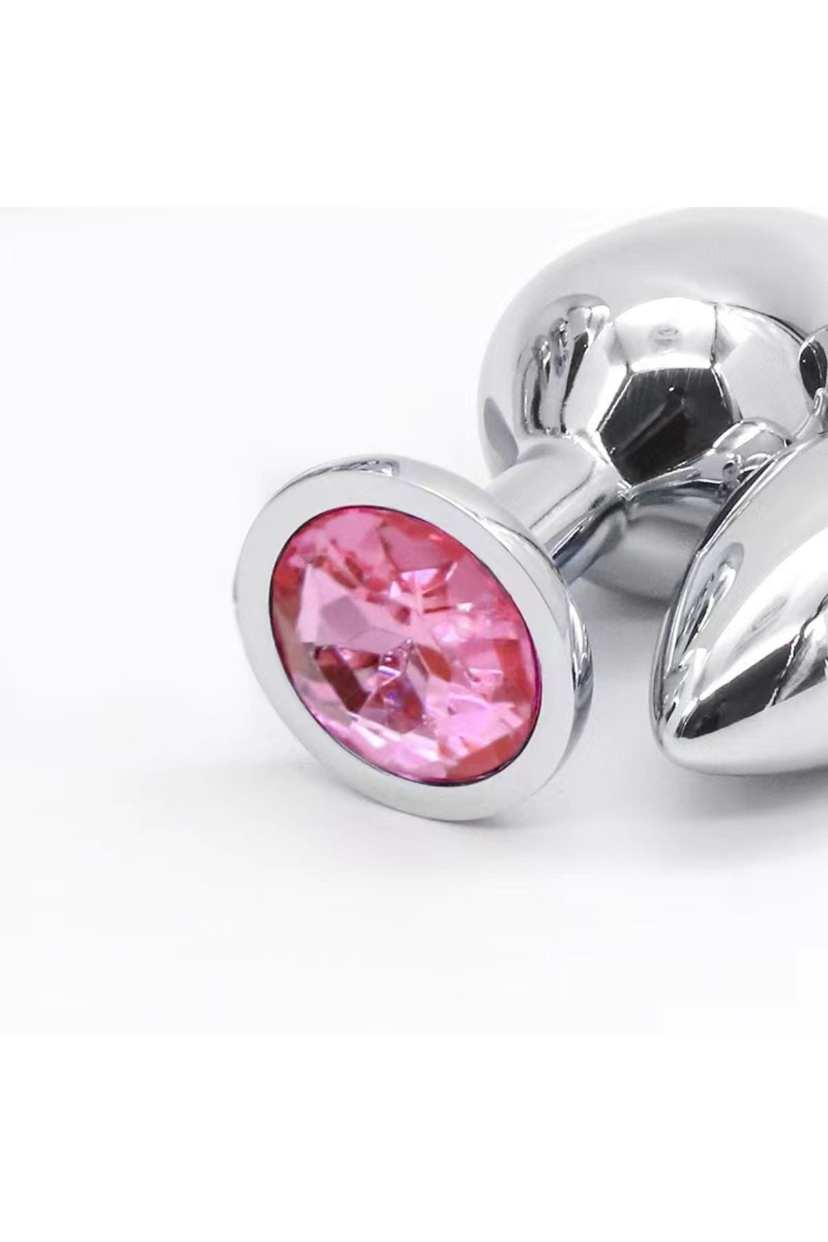 3'lü Set Anal Plug Metal Top Pırlanta Başlı Saklama Kılıflı