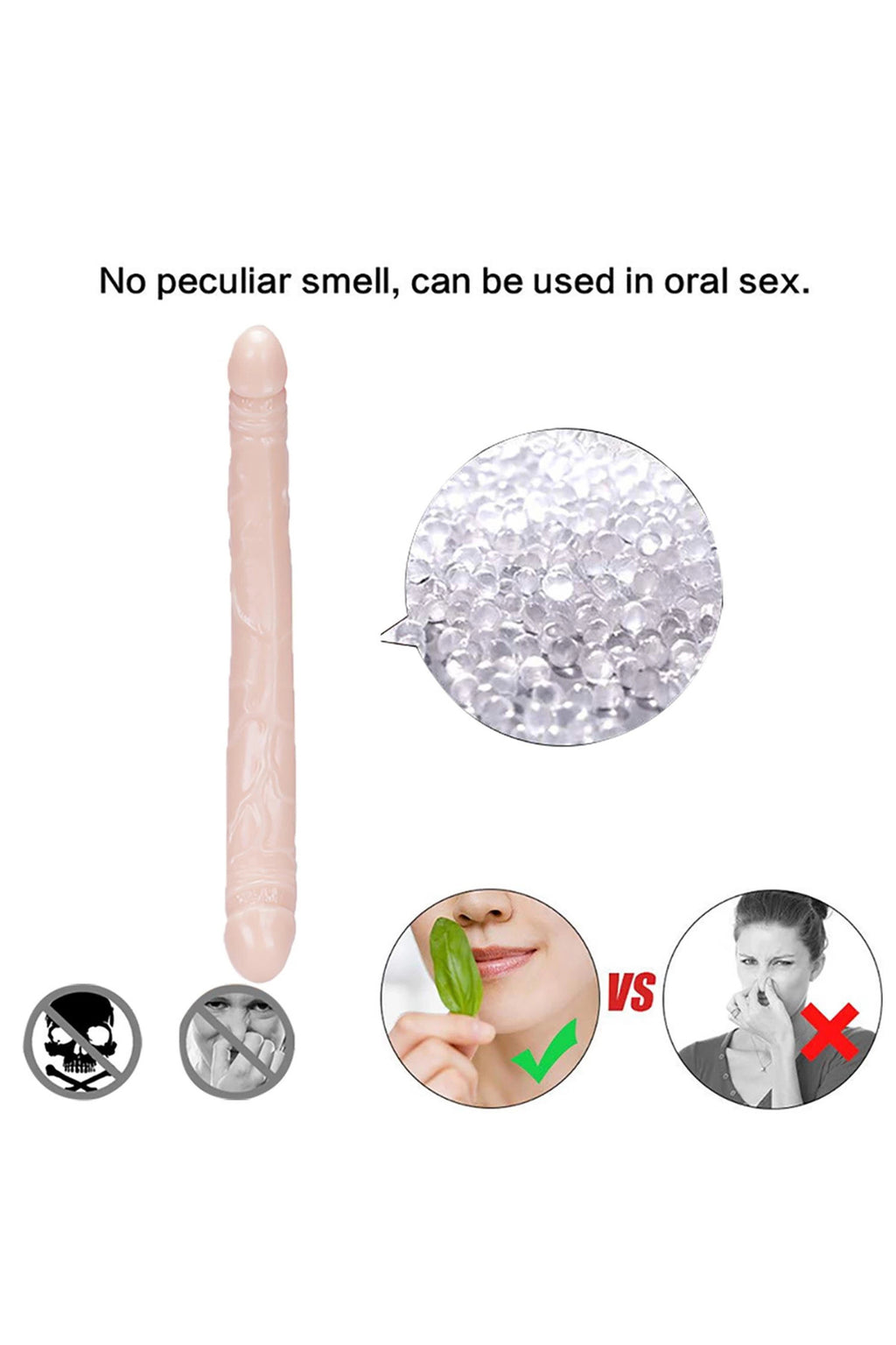Çift Uçlu Realistik Dildo – 37,5 cm