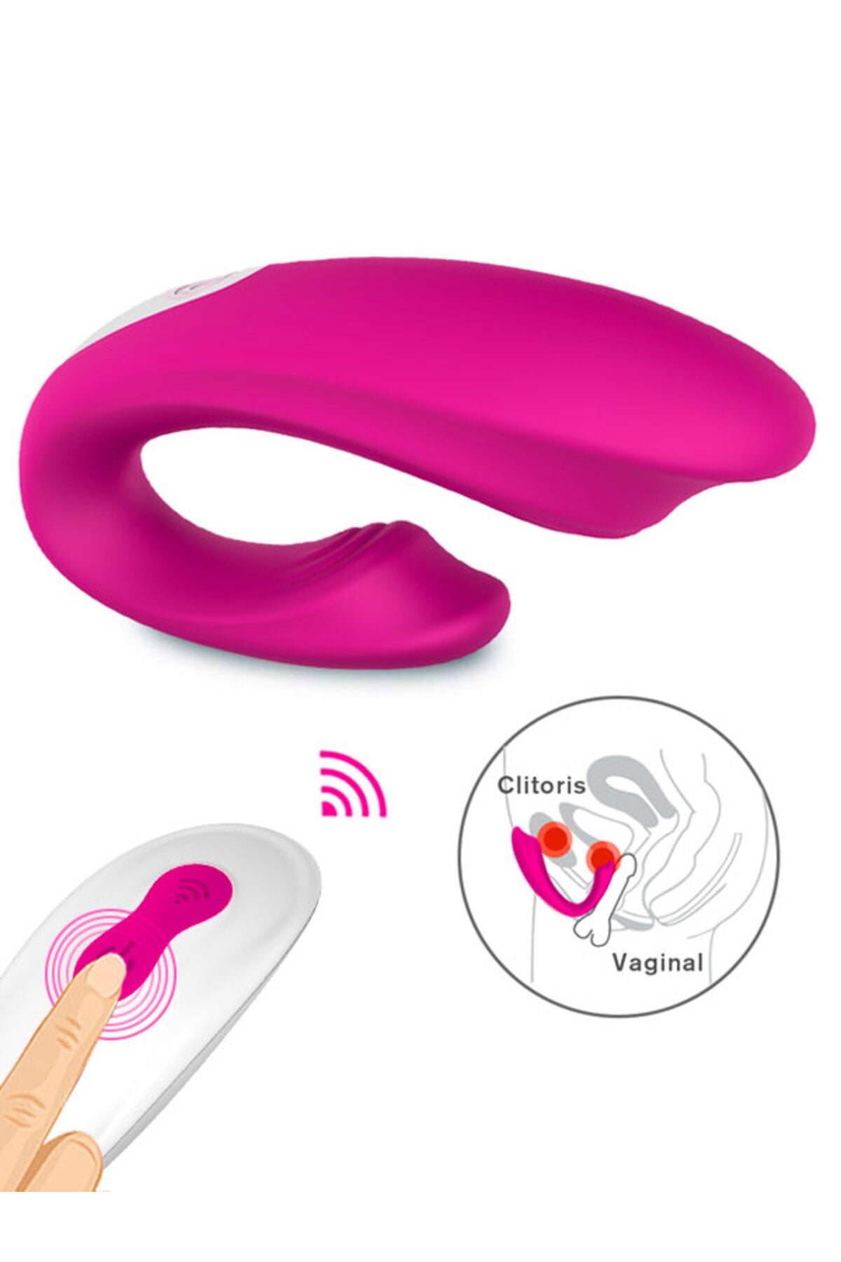 Sevgililer Günü Özel | Uzaktan Kumandalı Giyilebilir Çift Vibratörü – Pembe (9 Mod)