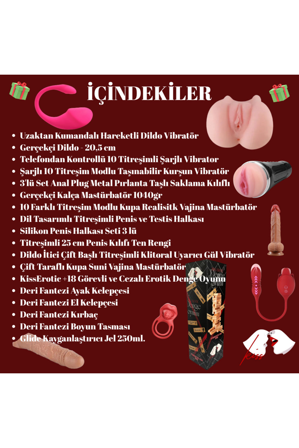 SecretKiss Prime Çiftlere Özel Şifreli Deri Çanta Deneyim Seti