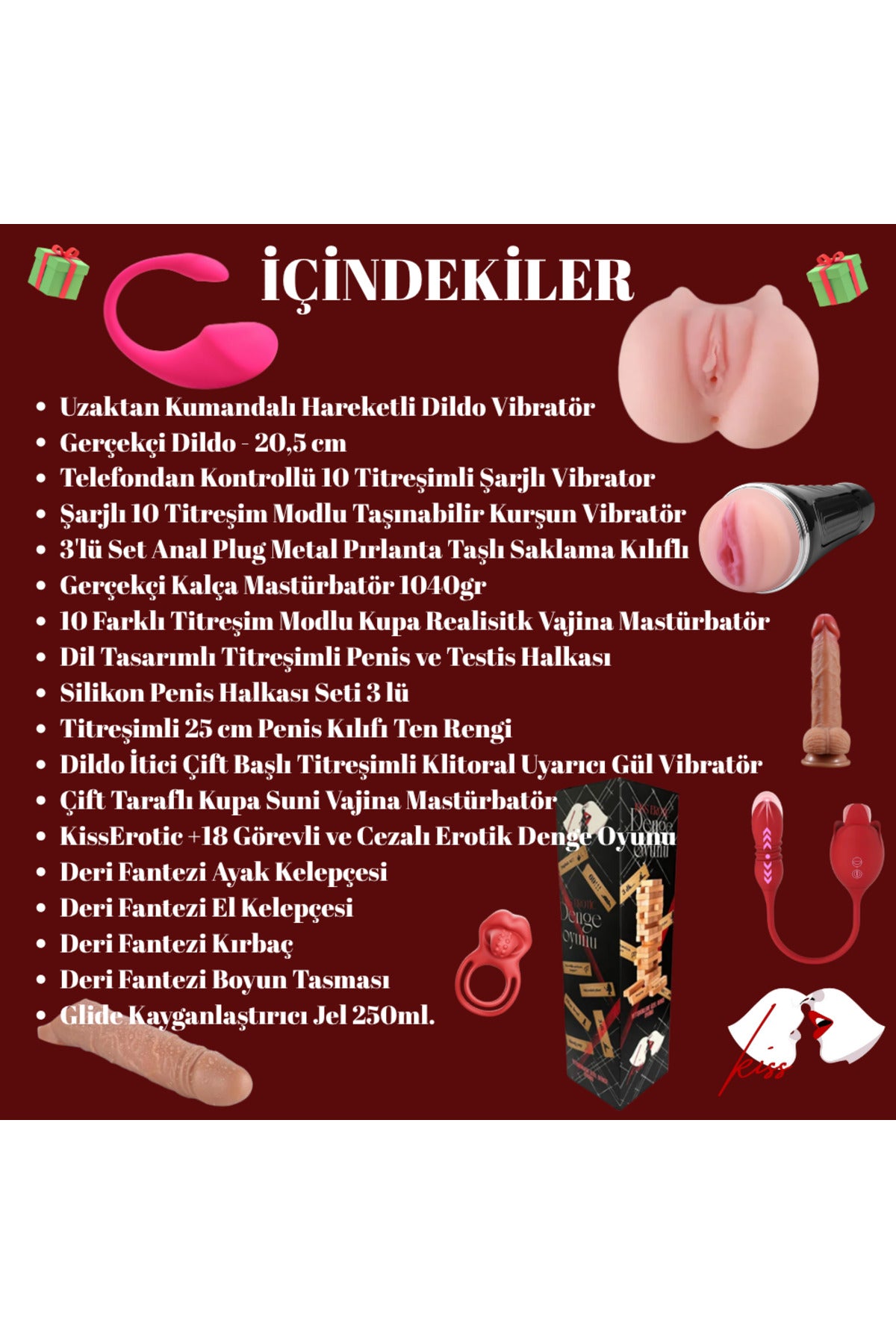 SecretKiss Prime Çiftlere Özel Şifreli Deri Çanta Deneyim Seti