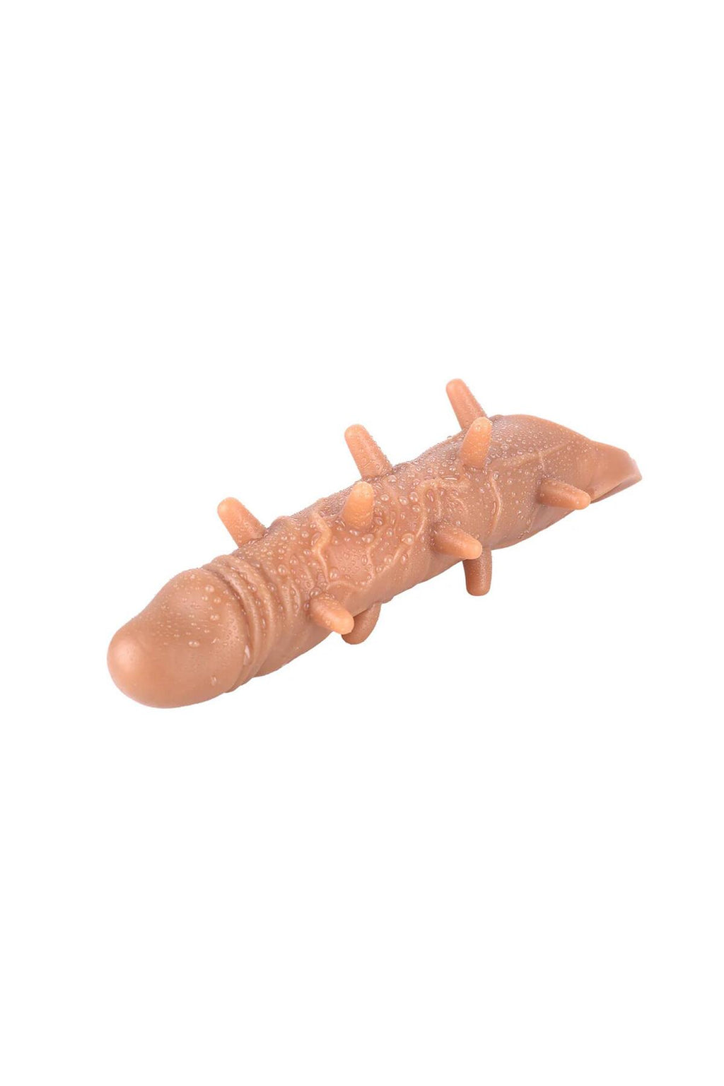 Tırtıklı Titreşimli Penis Kılıfı Ten Rengi