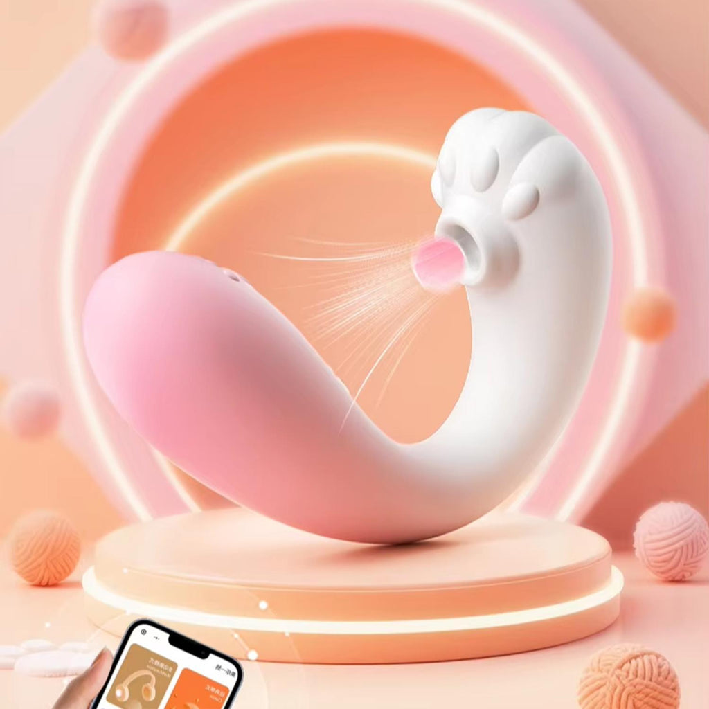 Spirit Cat APP Kontrollü Titreşimli Clitoral Uyarıcı Vibratör