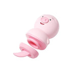 Sevimli Domuz Figür Dil Vibratör Pembe
