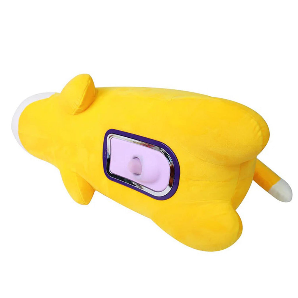 Peluş Tilki Görünümlü Hareketli Isıtmalı Dildo Vibratör