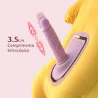 Peluş Tilki Görünümlü Hareketli Isıtmalı Dildo Vibratör