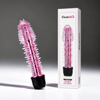 Modern Tırtıklı Şeffaf Vibratör Pembe