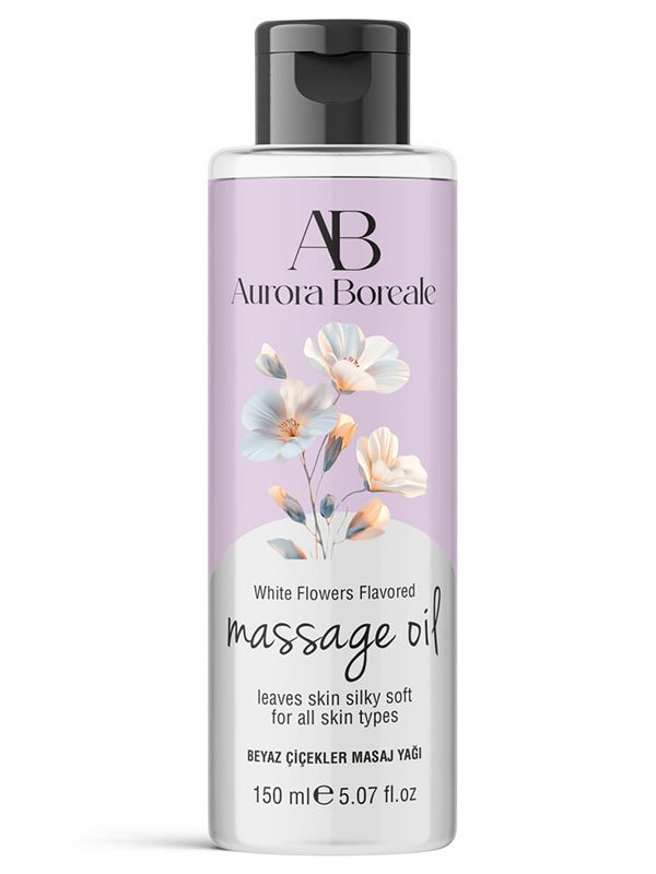 Aurora Boreale Beyaz Çiçek Aromalı Masaj Yağı 150ml