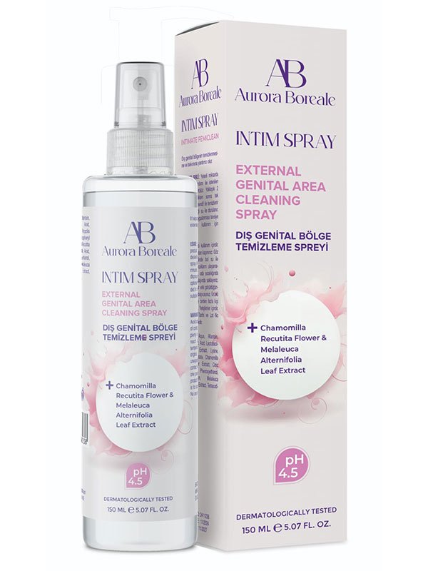 Aurora Boreale İntim Dış Genital Bölge Temizleme Spreyi 150ml