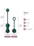 Magic Motion Crystal Duo Telefon Kontrollü Kegel Egzersiz Topları