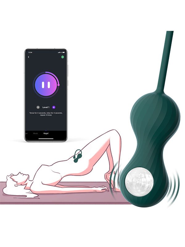 Magic Motion Crystal Duo Telefon Kontrollü Kegel Egzersiz Topları