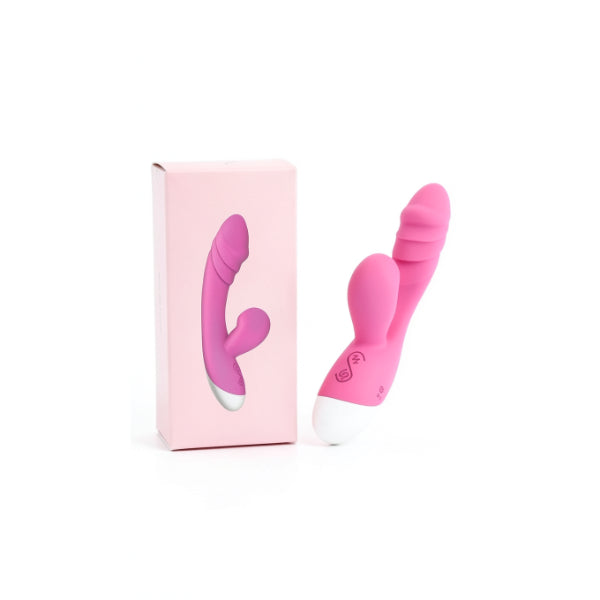 Emişli Curved Rabbit Vibratör Pembe