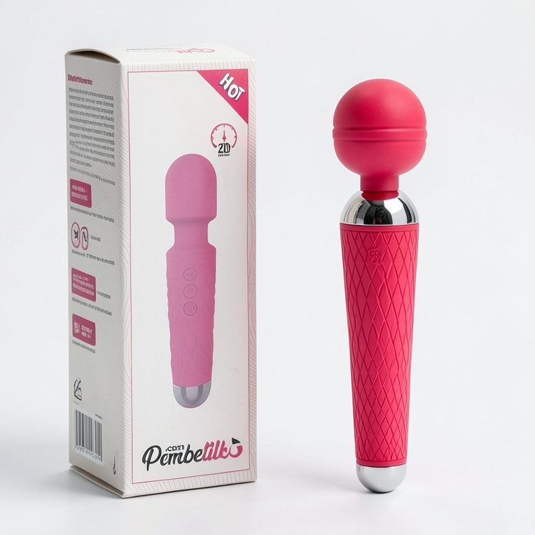 Modern Wand Vibratör Pembe