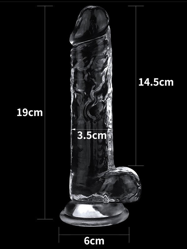 Flawless 7.5'' Clear Jel Dildo 19 cm