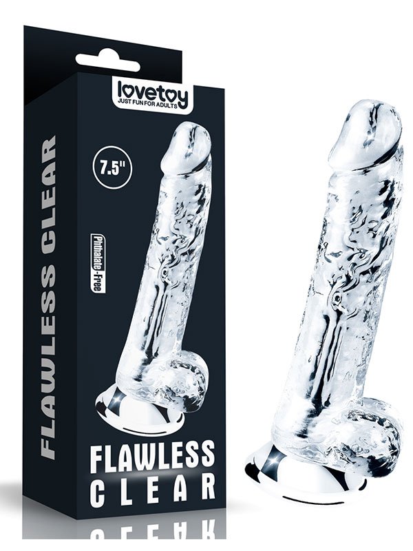 Flawless 7.5'' Clear Jel Dildo 19 cm