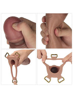 LoveToy Ingen 9'' Enhanced Set L/XL/2XL İçi Boş Kemerli Penis