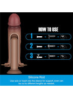 LoveToy Ingen 9'' Enhanced Set L/XL/2XL İçi Boş Kemerli Penis