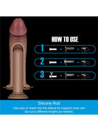 LoveToy Ingen 10'' Enhanced Set L/XL/2XL İçi Boş Kemerli Penis