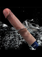 9" REAL SOFTEE Rechargeable Silicone Vibrating Dildo