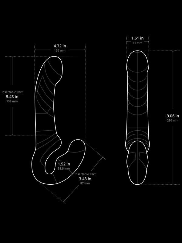 LUSH Lapis Strapless Strap-on App Controlled