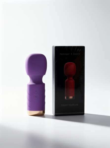 Modern Mini Wand Vibratör Mor