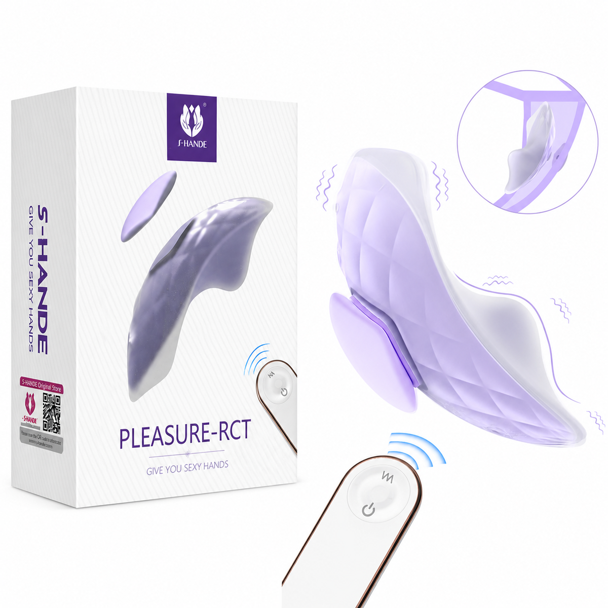 S-Hande Pleasure – RCT Giyilebilir Klitoral Uyarıcı Vibratör Mor