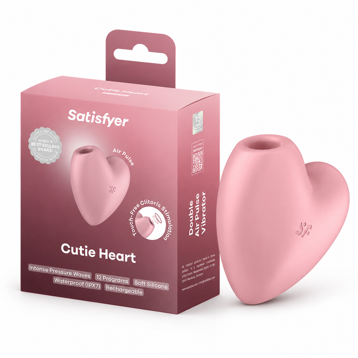 Satisfyer Cutie Heart Emişli Vibratör Rose