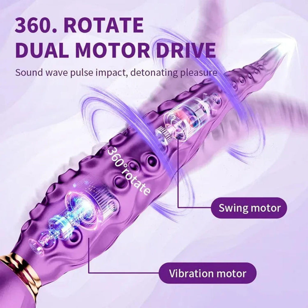 Ahtapot Dokunaç Tasarımlı Titreşimli Masaj Aleti – 7 Farklı Mod, USB Şarjlı, Silikon