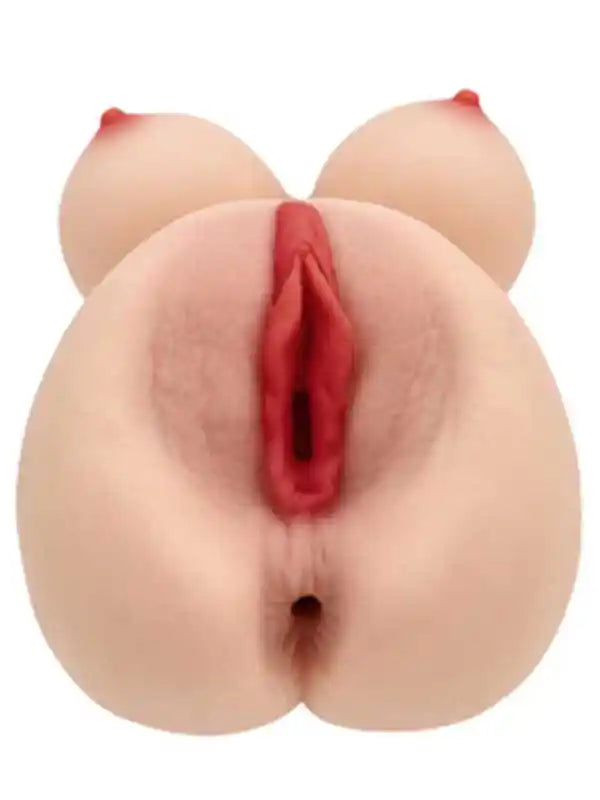 Göğüslü Anal ve Vajinal Çift Girişli Mastürbatör