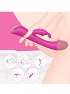 Ultra Güçlü Şarjlı Titreşimli Tavşan Vibratör 22 cm