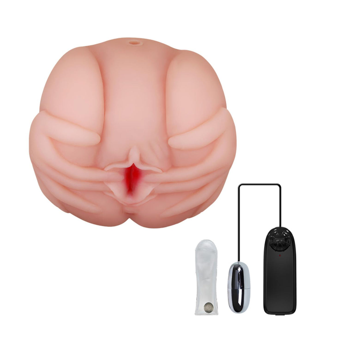 Baile Çift Girişli Isıtıcılı & Titreşimli Realistik Mastürbatör 22.5 cm