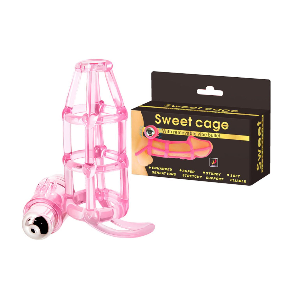Baile Sweet Cage Çıkarılabilir Bullet’lı Titreşimli Penis Kafesi