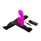 Baile Ultra Harness Titreşimli Strap-On Set – Bunny Klitoris Uyarıcılı Silikon Dildo